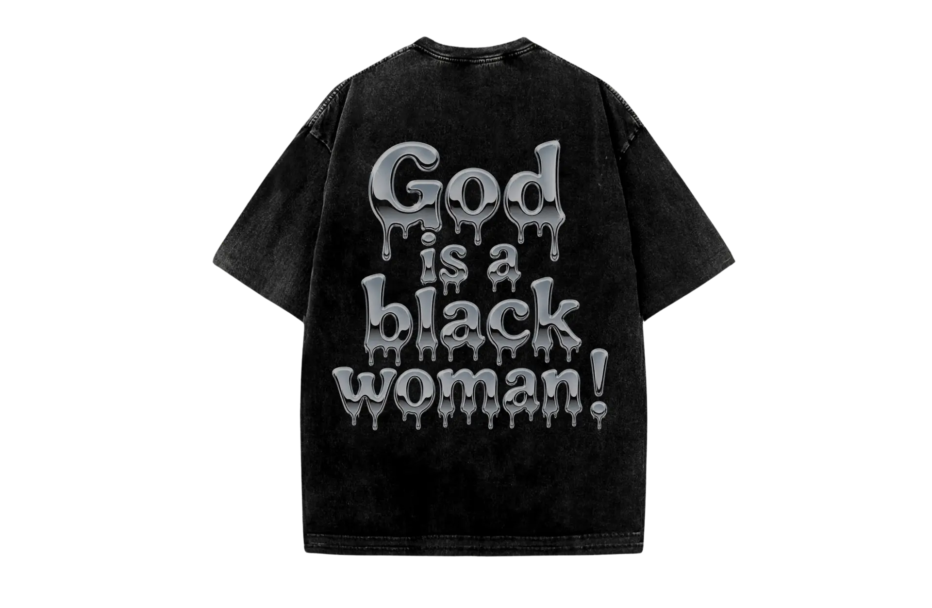 God Is A Black Woman Tee — back